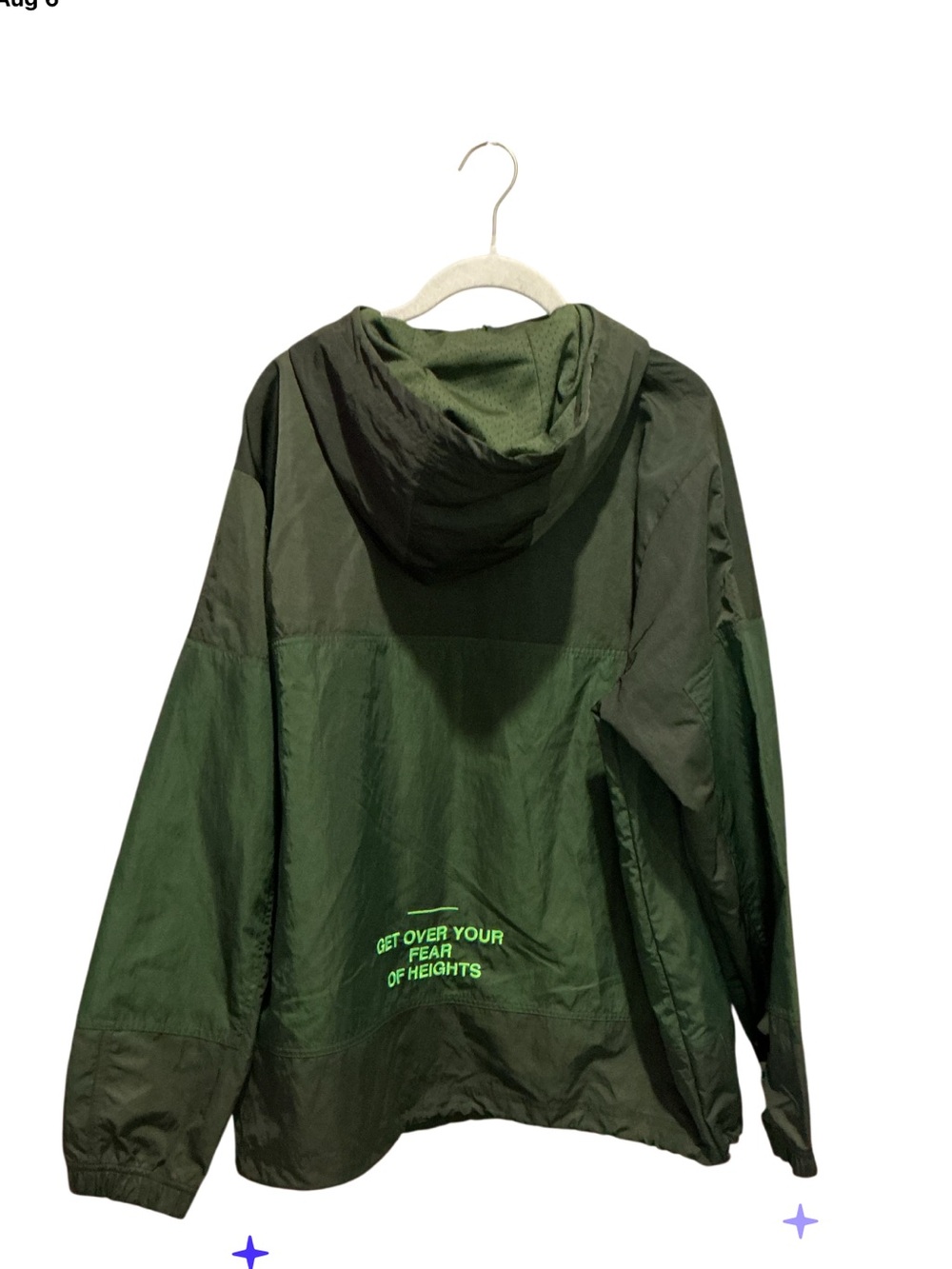 Nike Air Men’s Promotional Pullover Unlined Windbreaker w/ Hoodie - Picture 3 of 9